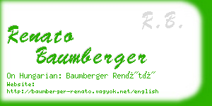 renato baumberger business card